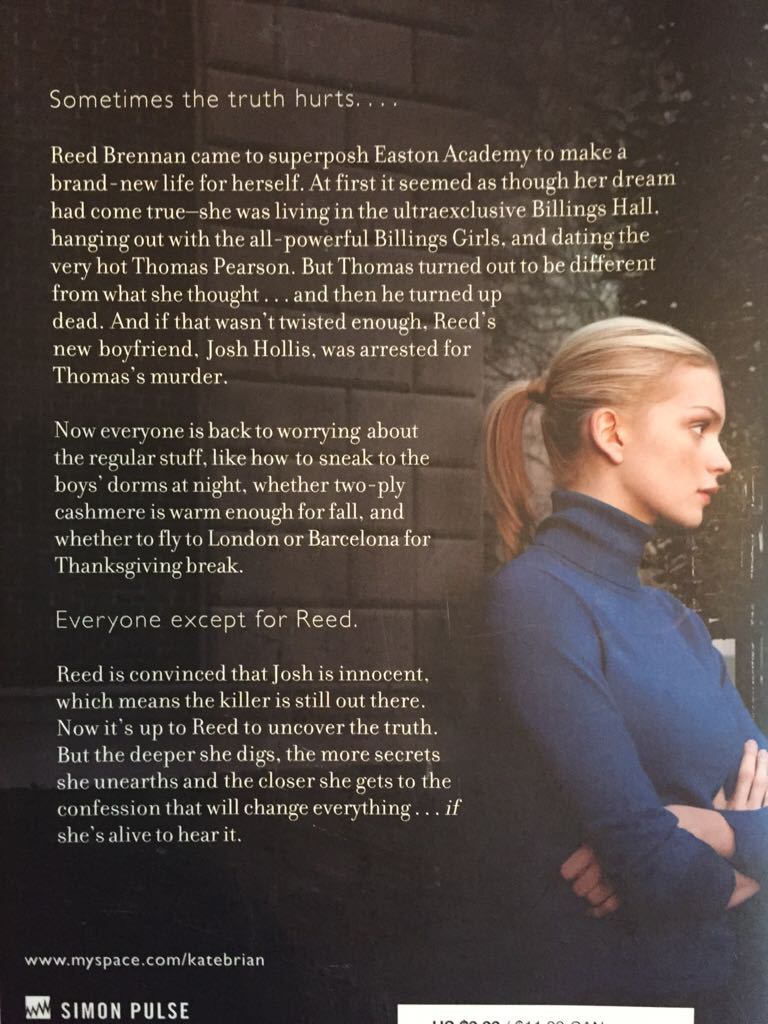 Confessions - Kate Brian (Simon Pulse - Paperback) book collectible [Barcode 9781416918769] - Main Image 2