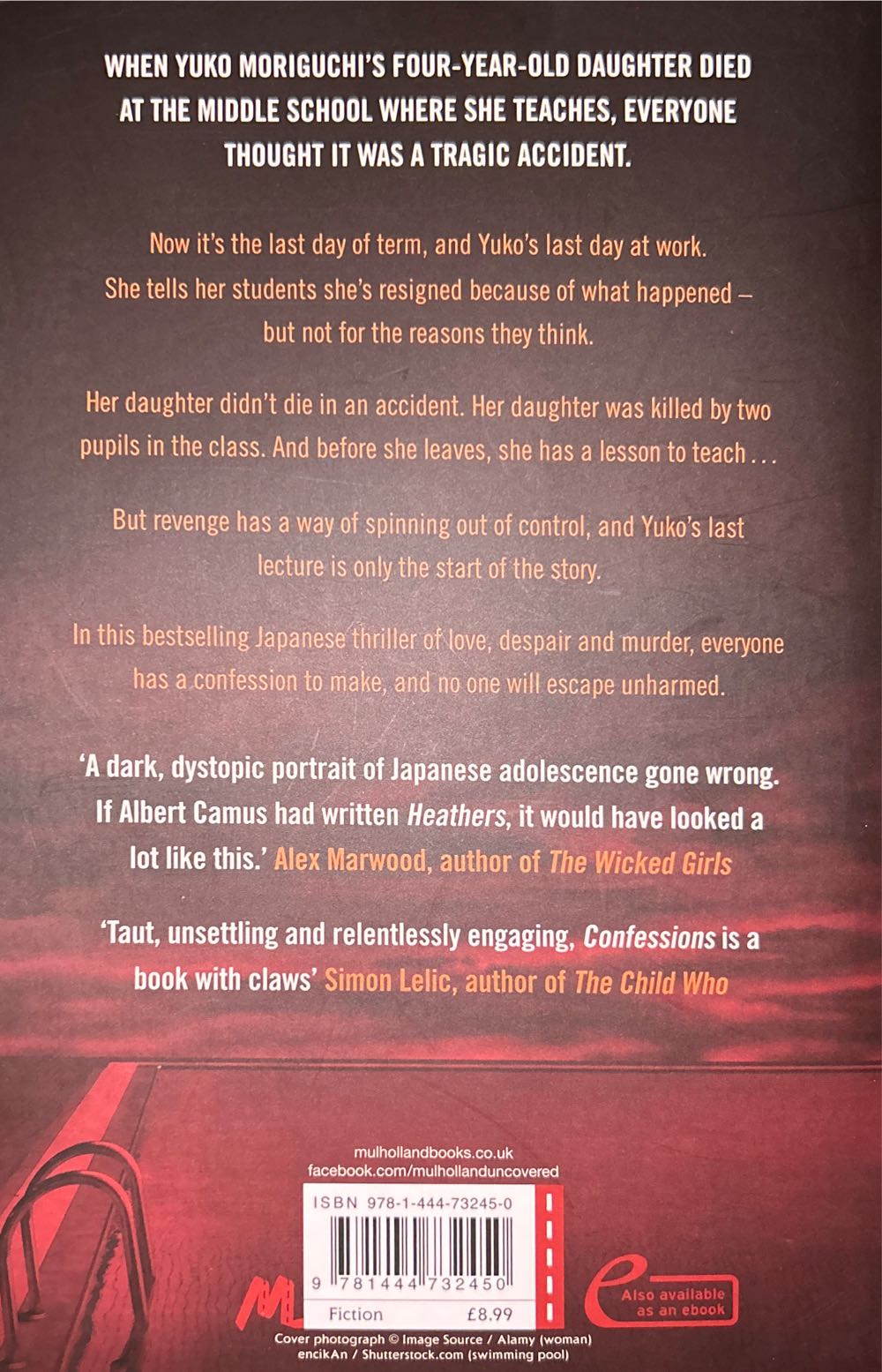 Confessions - Kanae Minato (Hodder & Stoughton) book collectible [Barcode 9781444732450] - Main Image 2
