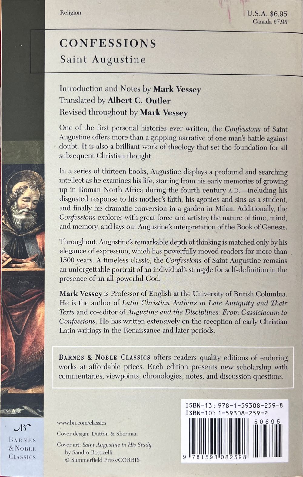 BN Classics: Confessions - St. Augustine (Barnes - Paperback) book collectible [Barcode 9781593082598] - Main Image 2