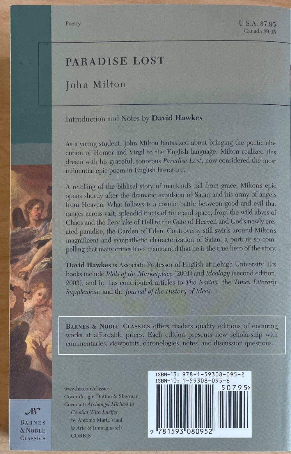 Paradise Lost - John Milton (Barnes & Noble Classics - Paperback) book collectible [Barcode 9781593080952] - Main Image 2
