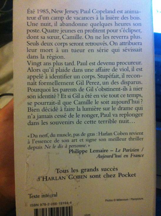 208. Dans les bois - Coben Harlan (Pocket - Paperback) book collectible [Barcode 9782266191944] - Main Image 2