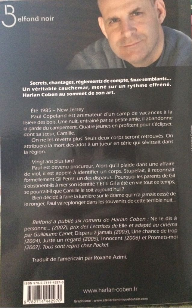 Dans Les Bois - Harlan Coben (Belfond Noir - Paperback) book collectible [Barcode 9782714442970] - Main Image 2
