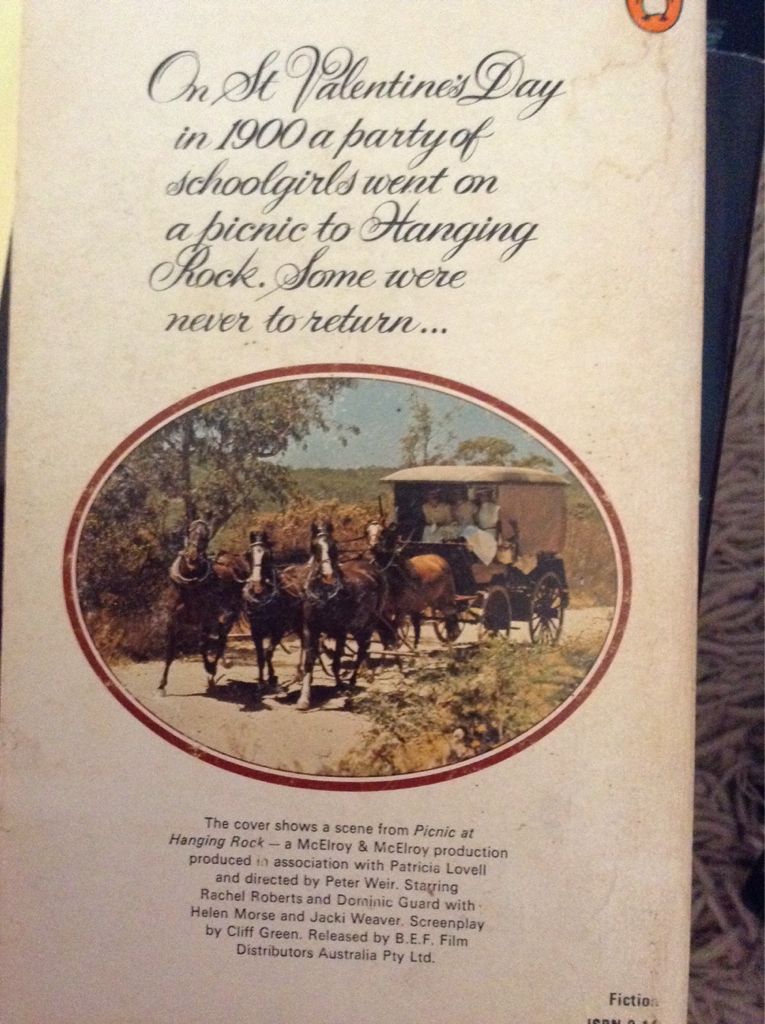 Picnic At Hanging Rock - Joan Lindsay (Penguin Books - Paperback) book collectible [Barcode 9780140031492] - Main Image 2