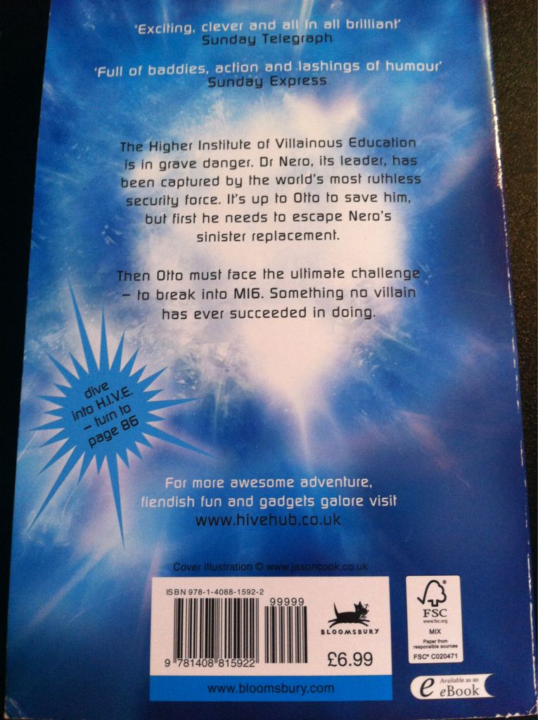 H•I•V•E  3: Escape Velocity - Mark Walden (Bloomsbury - Paperback) book collectible [Barcode 9781408815922] - Main Image 2
