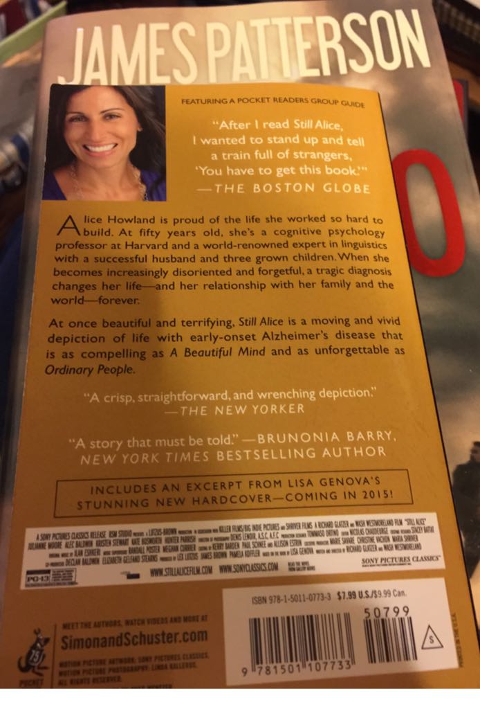 Still Alice - Lisa Genova (Pocket Books - Paperback) book collectible [Barcode 9781501107733] - Main Image 2