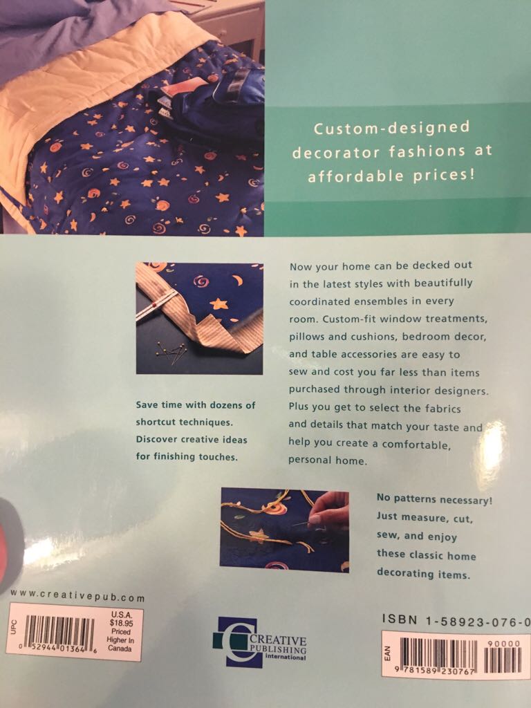 Sewing For The Home - Cy DeCosse book collectible [Barcode 9781589230767] - Main Image 2