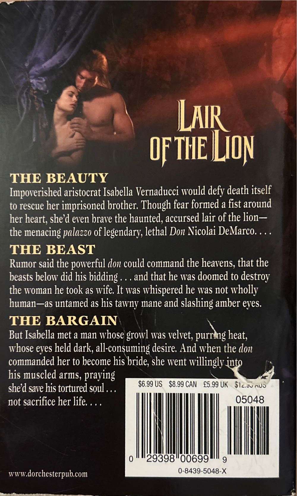 Lair Of The Lion - Christine Feehan (Leisure Books - Paperback) book collectible [Barcode 9780843950489] - Main Image 2