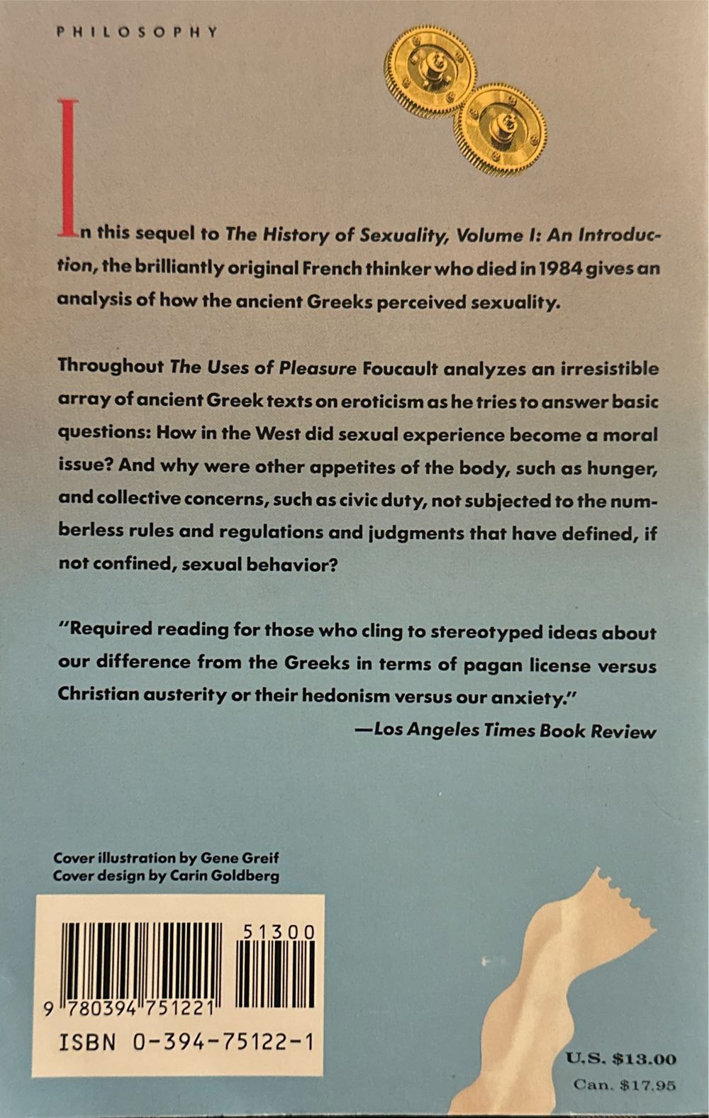 The History Of Sexuality - Michel Foucault (Random House LLC - Paperback) book collectible [Barcode 9780394751221] - Main Image 2