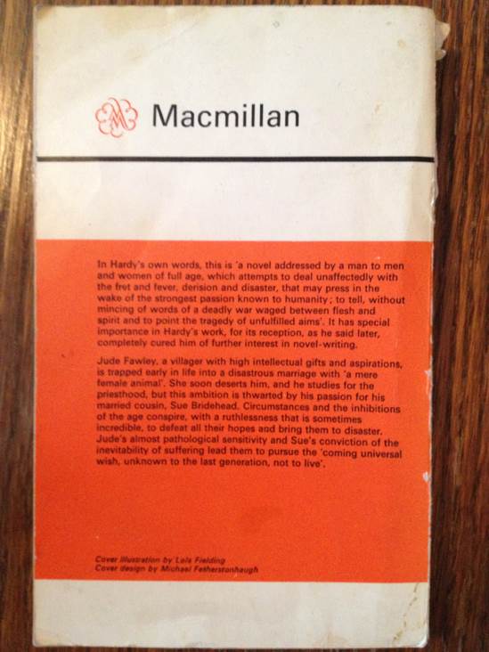 Jude The Obscure - Thomas Hardy (Macmillan Pub Co - Paperback) book collectible - Main Image 2