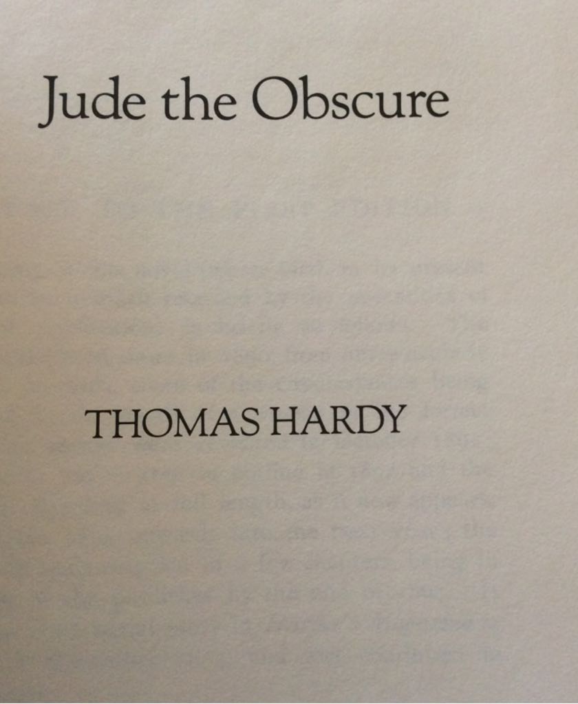Jude The Obscure - Thomas Hardy (Book of The Month Club - Hardcover) book collectible - Main Image 2