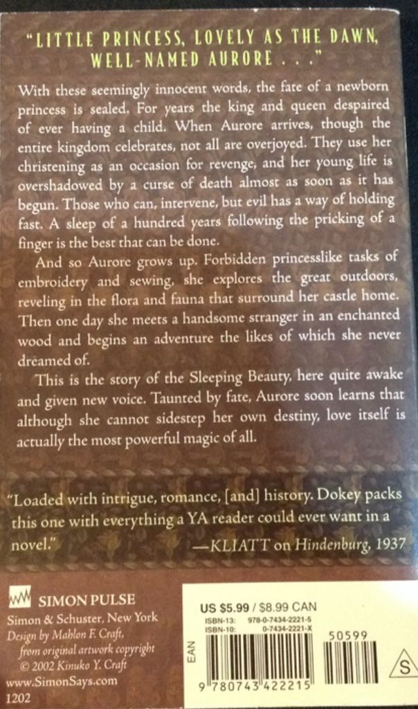 Beauty Sleep - Cameron Dokey (Simon & Schuster - Paperback) book collectible [Barcode 9780743422215] - Main Image 2