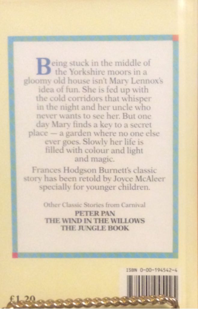 The Secret Garden - Hodgson (Carnival) book collectible [Barcode 9780001945425] - Main Image 2