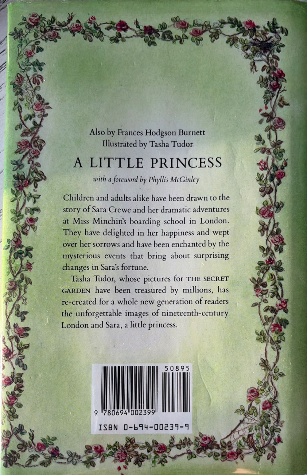 The Secret Garden - Hodgson (J.P. Lippincott - Hardcover) book collectible [Barcode 9780694002399] - Main Image 2