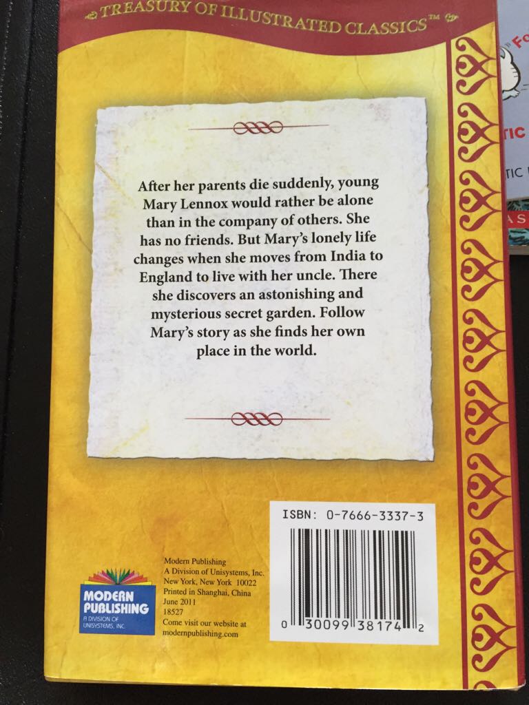 The Secret Garden (Treasury of Illustrated Classics) - Frances Hodgson Burnett (Kappa Books Publishers LLC - Hardcover) book collectible [Barcode 9780766633377] - Main Image 2
