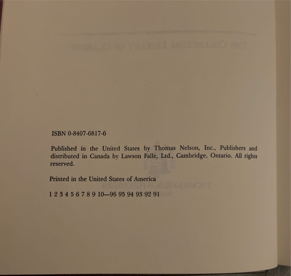 The Secret Garden - Frances Hodgson Burnett (Thomas Nelson) book collectible [Barcode 9780840768179] - Main Image 3