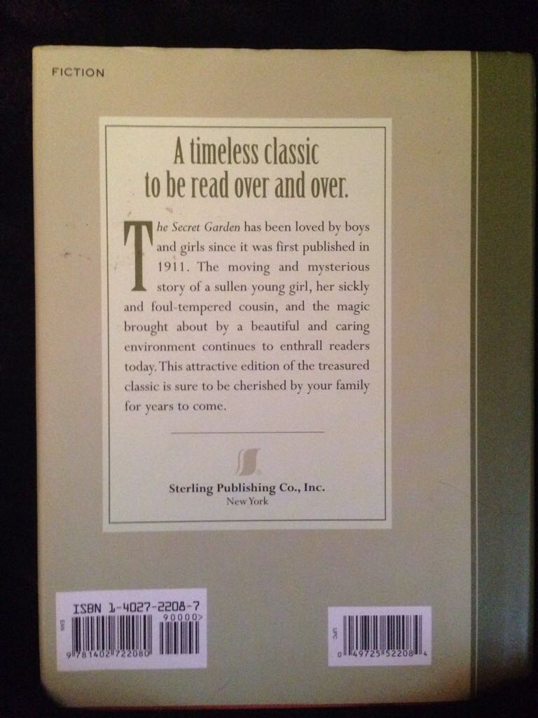 The Secret Garden - Hodgson (Sterling Publishing Co. - Hardcover) book collectible [Barcode 9781402722080] - Main Image 2