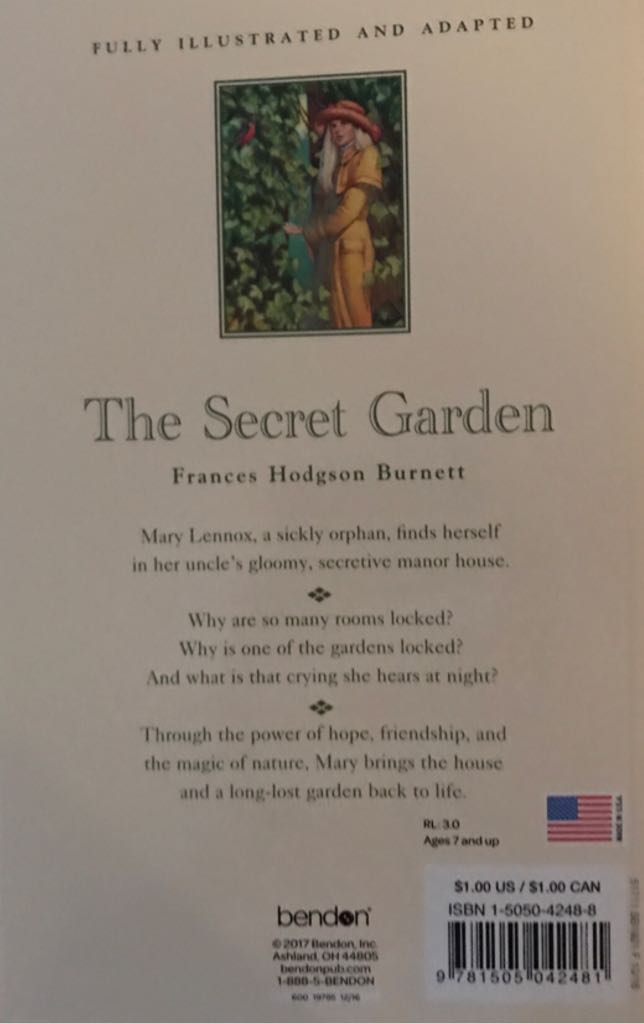 The Secret Garden - Hodgson book collectible [Barcode 9781505042481] - Main Image 2