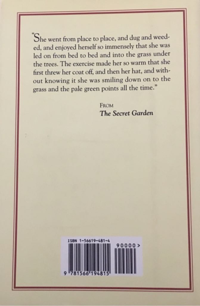 Secret Garden, The - Frances Hodges Burnett (Barnes & Noble - Hardcover) book collectible [Barcode 9781566194815] - Main Image 2