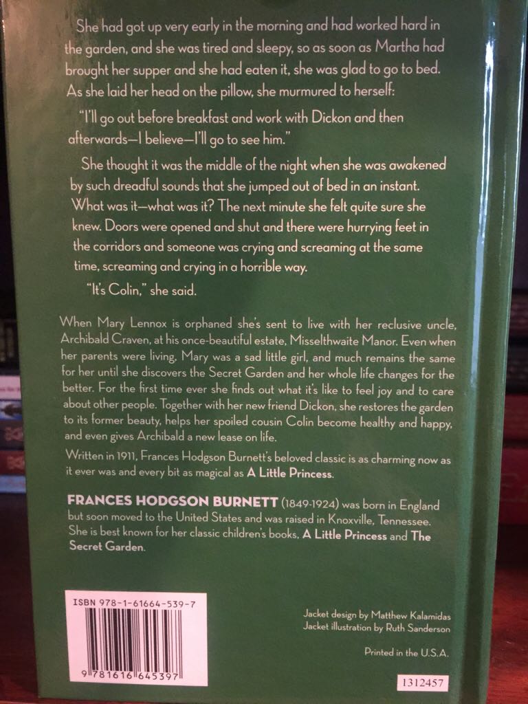 The Secret Garden - Hodgson (Children’s Book-of-the-Month Club - Hardcover) book collectible [Barcode 9781616645397] - Main Image 2