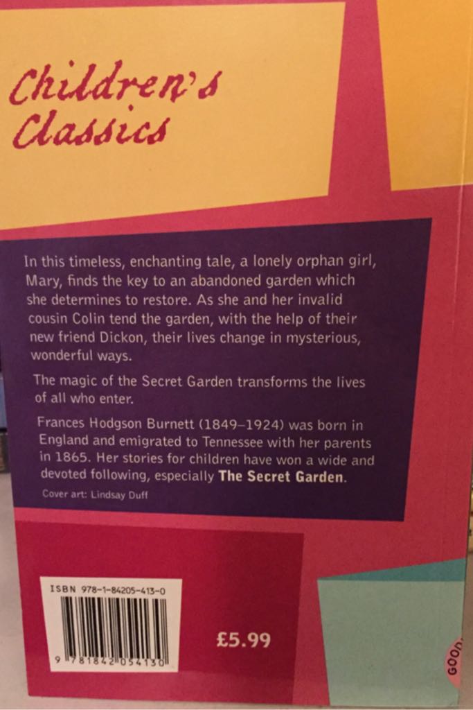 The Secret Garden - Hodgson (Paperback) book collectible [Barcode 9781842054130] - Main Image 2