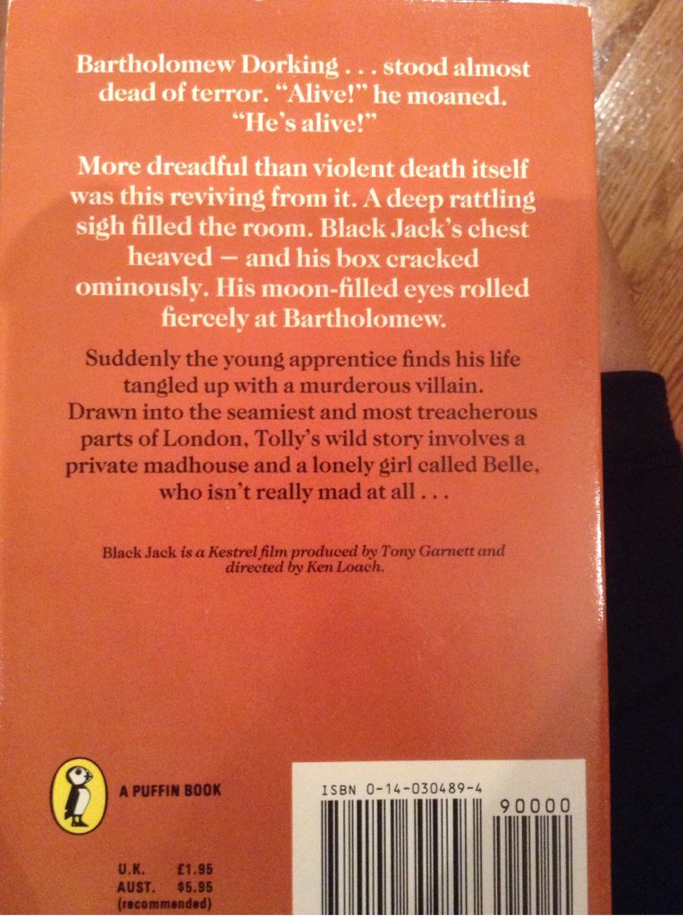 Black Jack  (Puffin HC) book collectible [Barcode 9780140304893] - Main Image 2