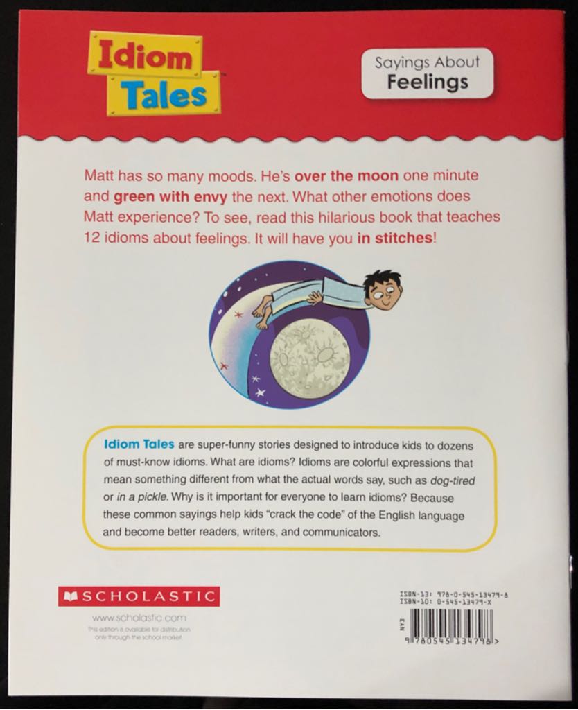 Idiom Tales: Over the Moon - Justin McCory Martin (Scholastic Inc. - Paperback) book collectible [Barcode 9780545134798] - Main Image 2