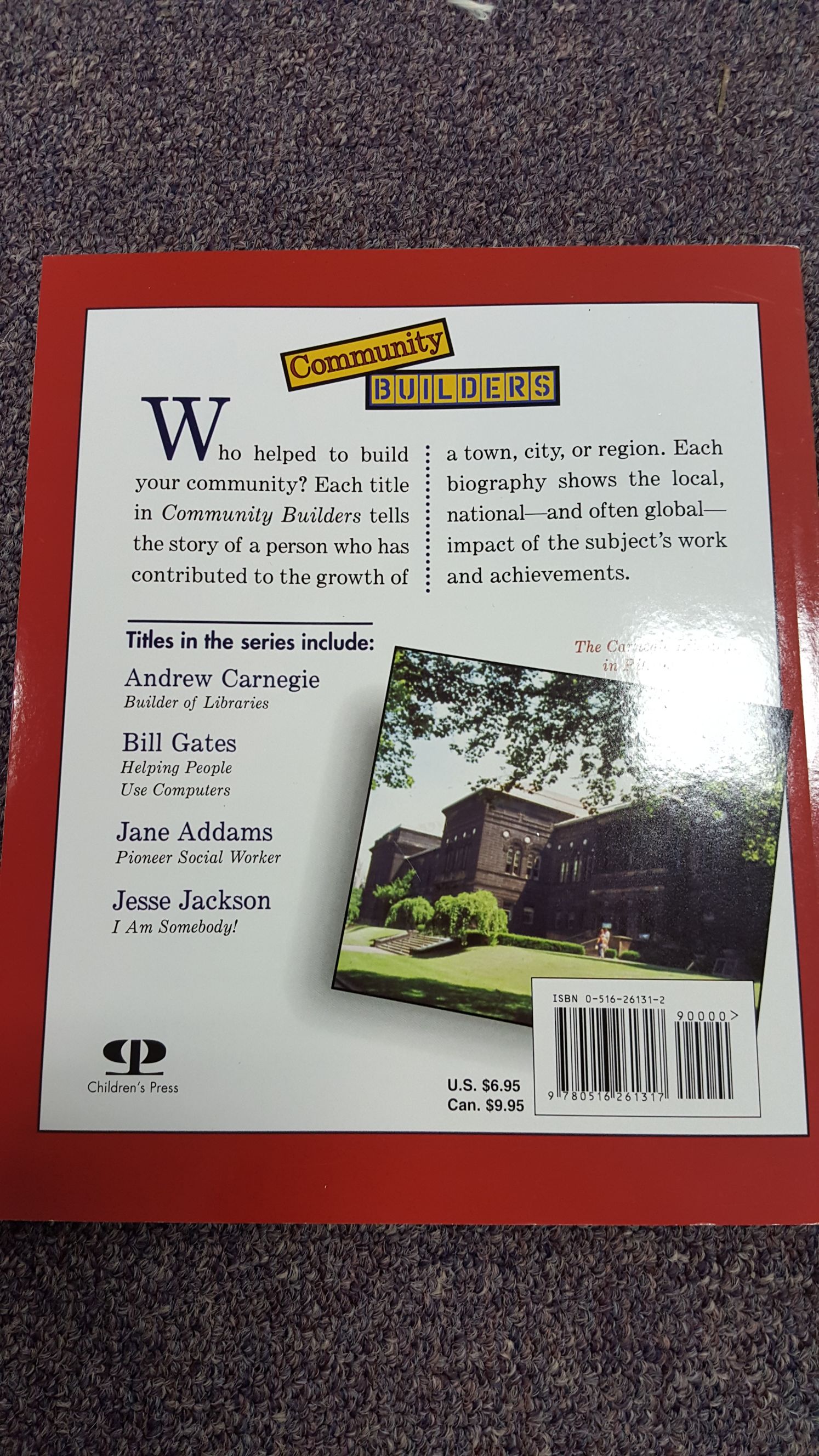 Andrew Carnegie - Zachary Kent (Childrens Press) book collectible [Barcode 9780516261317] - Main Image 2