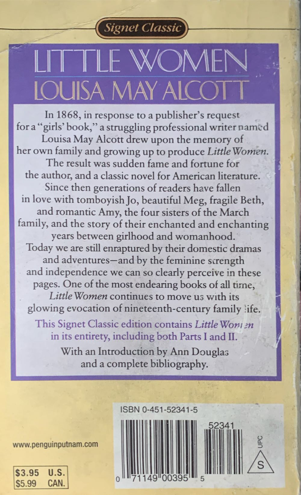 Little Women - Louisa May Alcott (Signet Classics - Paperback) book collectible [Barcode 9780451523419] - Main Image 2
