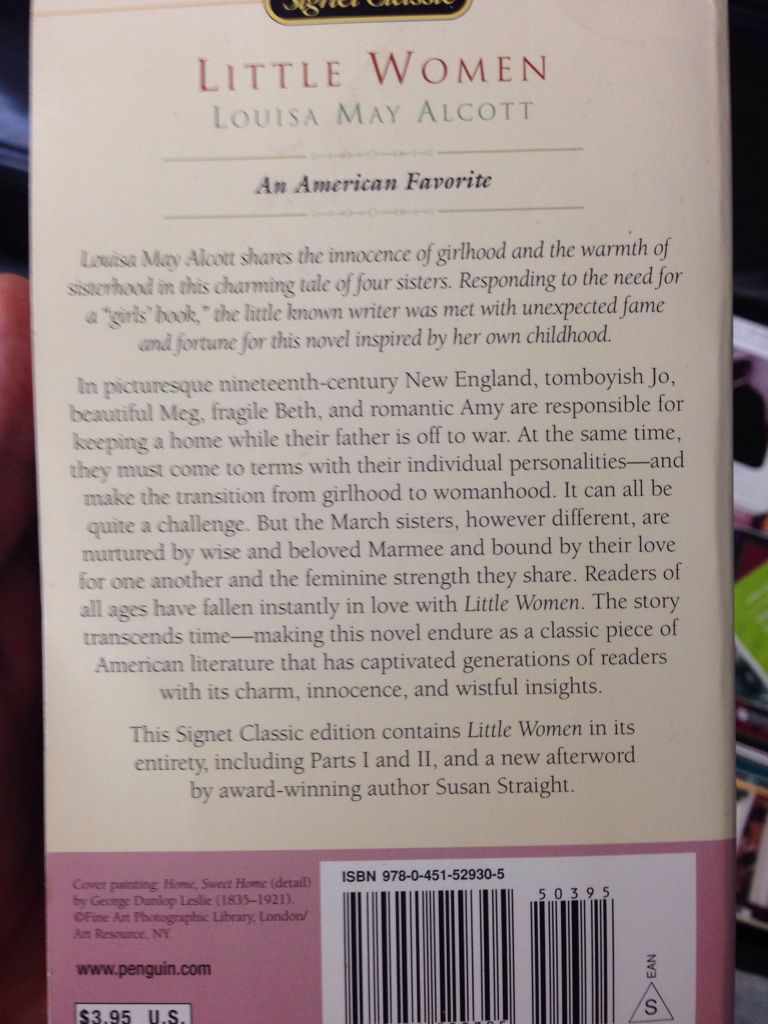 Little Women - Louisa May Alcott (A Signet Classic - Paperback) book collectible [Barcode 9780451529305] - Main Image 2