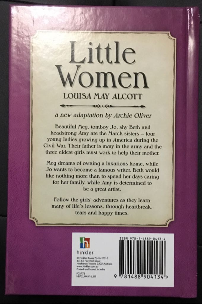Little Women - Louisa May Alcott (Hinkler Books (AU)) book collectible [Barcode 9781488904134] - Main Image 2
