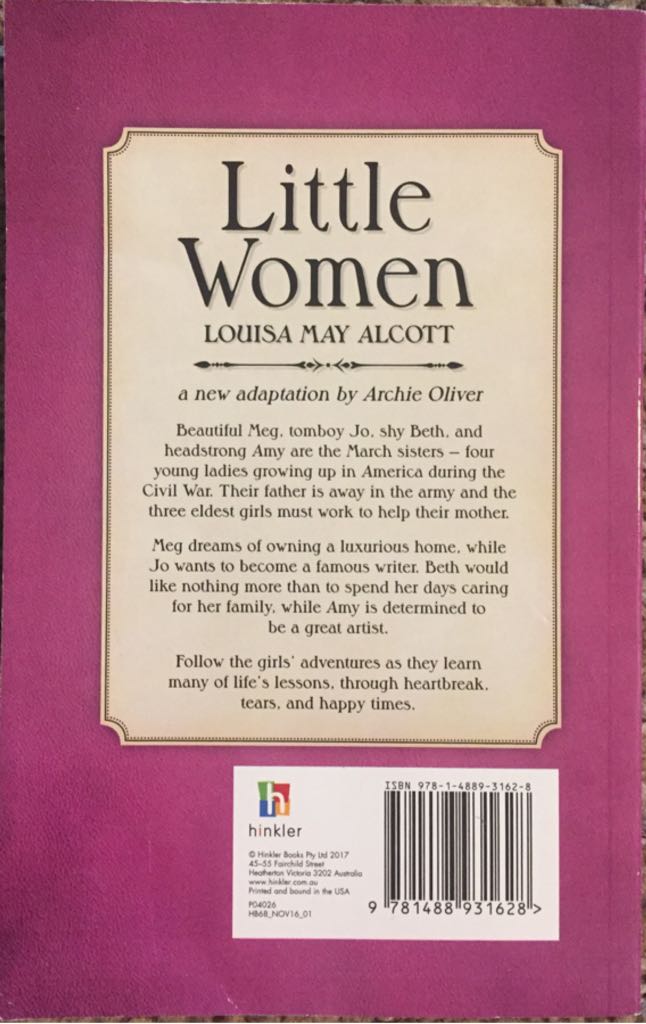Little Women - Louisa May Alcott (Paperback) book collectible [Barcode 9781488931628] - Main Image 2