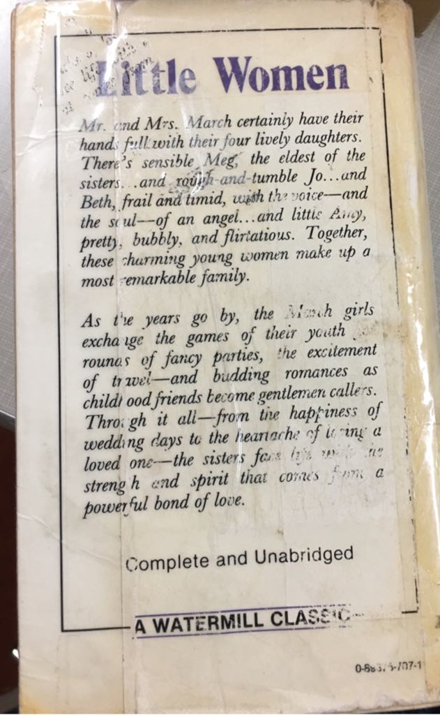 Little Women - Louisa May Alcott (A Watermill Classic - Paperback) book collectible - Main Image 2