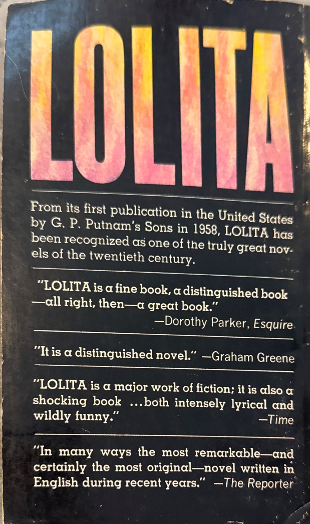 Lolita - Vladimir Nabokov (Penguin Modern Classics - Paperback) book collectible [Barcode 9780140108088] - Main Image 2