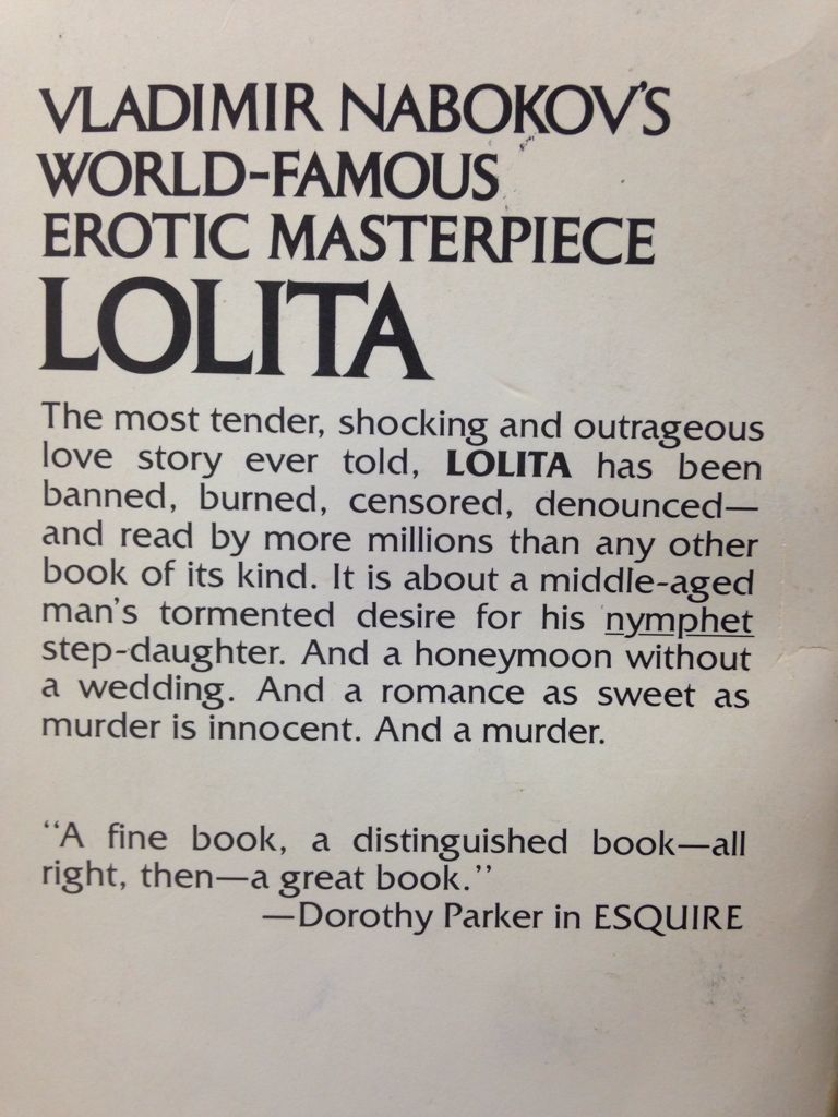Lolita - Vladimir Nabokov (Berkley) book collectible [Barcode 9780425057711] - Main Image 2
