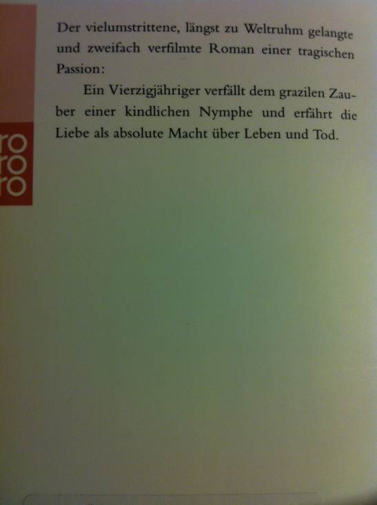 Lolita - Nabokov, Vladimir (rororo - Paperback) book collectible [Barcode 9783499225437] - Main Image 2