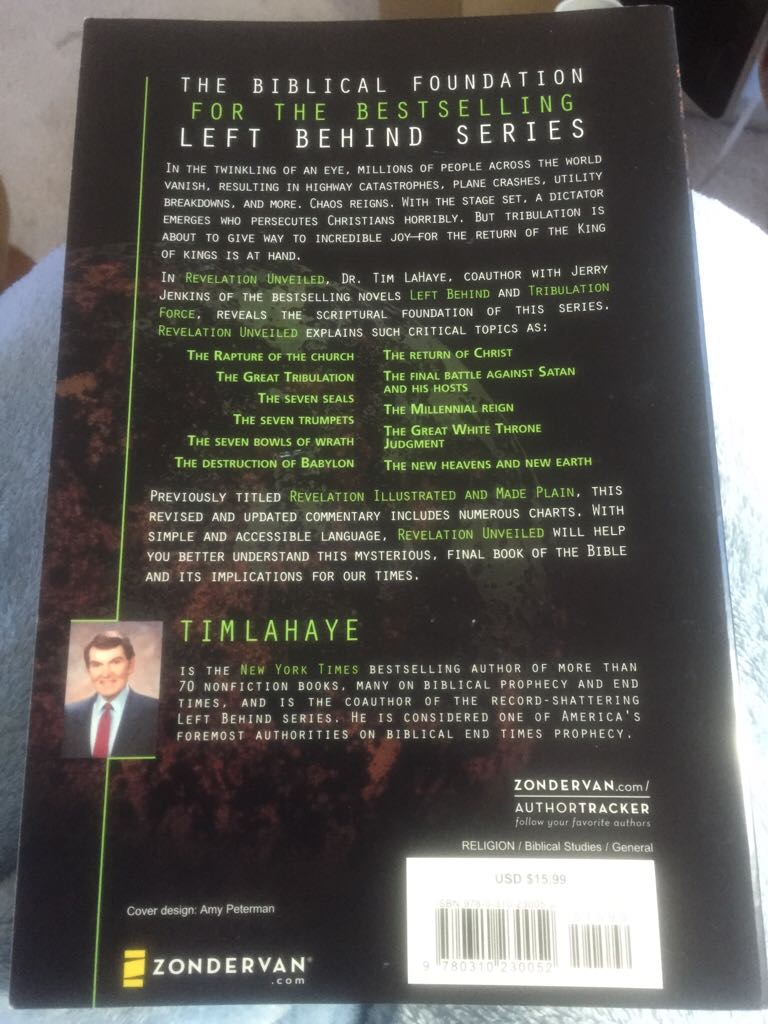 Revelation Unveiled - Tim Lahaye (Grand Rapids, Mich : Zondervan Publishing House - Paperback) book collectible [Barcode 9780310230052] - Main Image 2