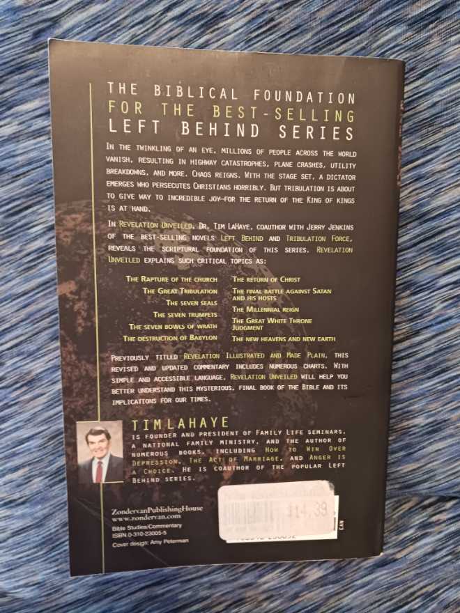 Revelation Unveiled - Dr. Tim LaHaye (Zondervan) book collectible [Barcode 9780310330202] - Main Image 2