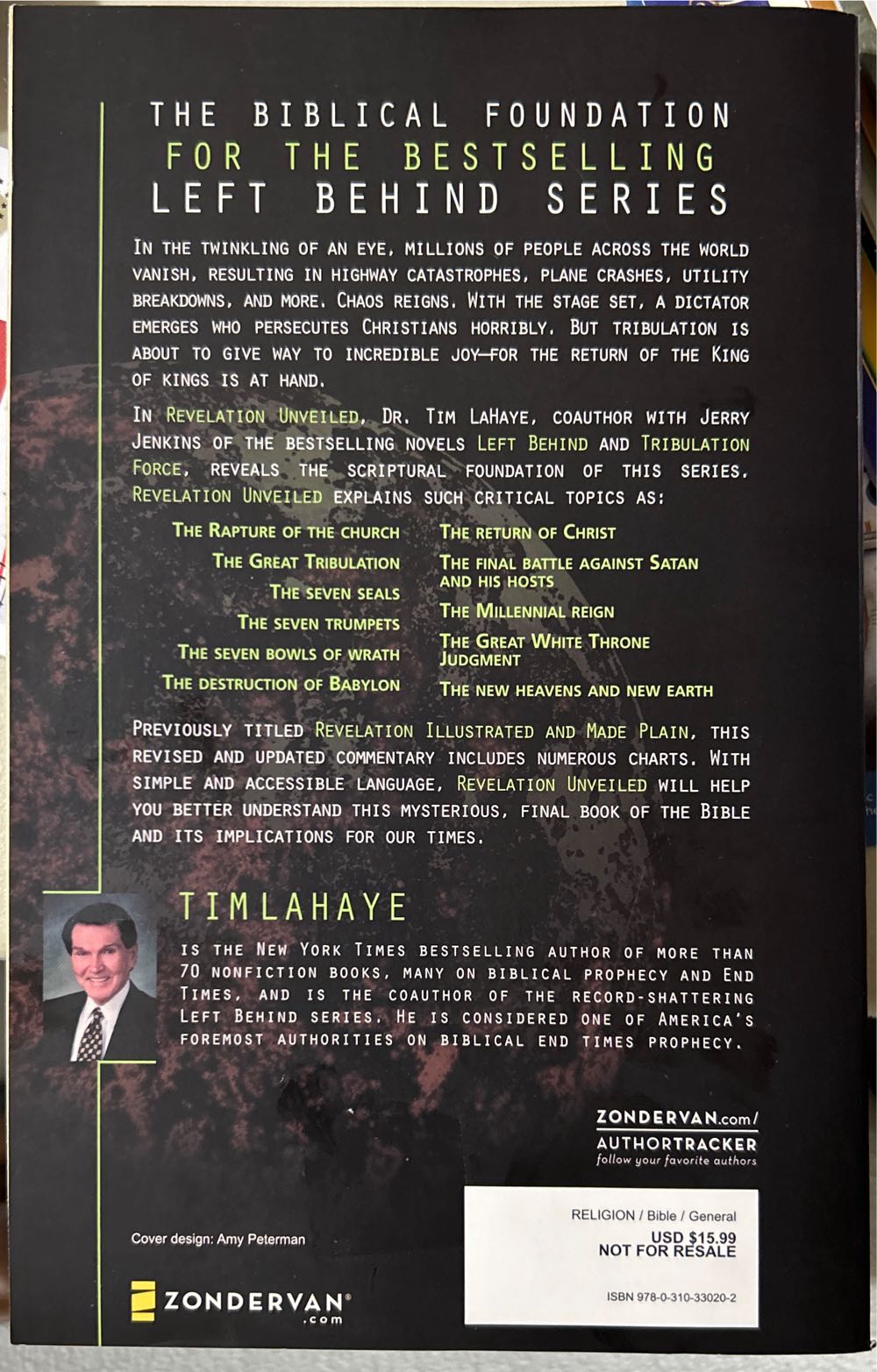 Revelation Unveiled - Tim LaHaye (Zondervan, Grand Rapids Michigan - Paperback) book collectible - Main Image 2