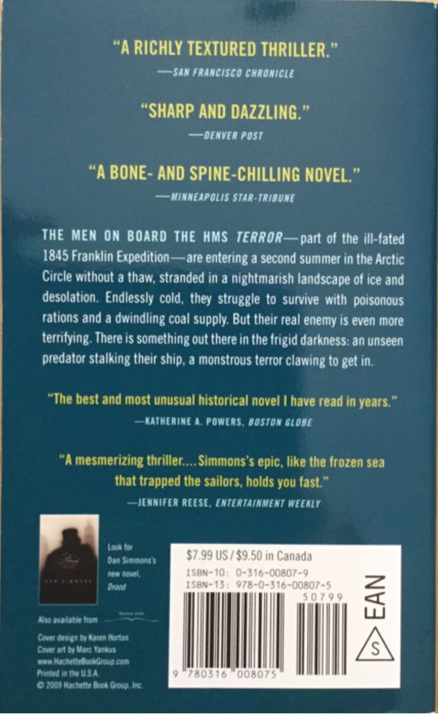 The Terror - Dan Simmons (Little Brown and Company - Paperback) book collectible [Barcode 9780316008075] - Main Image 2