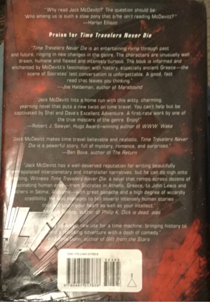 Time Travelers Never Die - Jack McDevitt (Ace - Hardcover) book collectible [Barcode 9780441017638] - Main Image 2