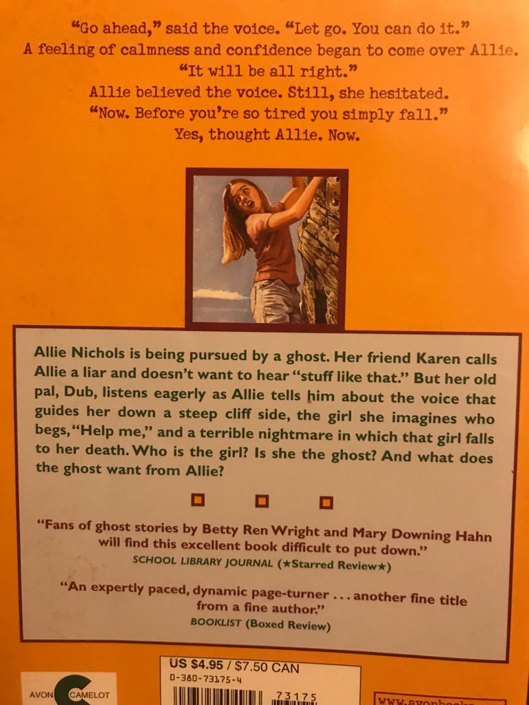 The Ghost Of Fossil Glen - Cynthia Defelice (Avon Books, Inc.) book collectible [Barcode 9780380731756] - Main Image 2