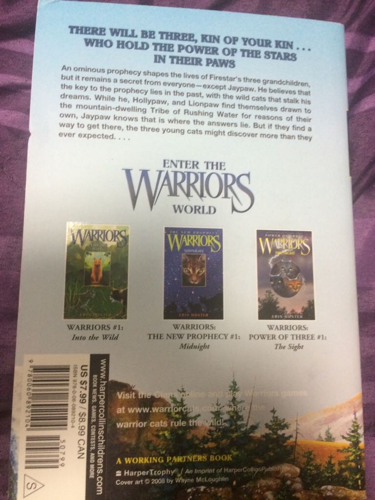 Warriors: The Power Of Three: Outcast - Erin Hunter (HarperCollins - Paperback) book collectible [Barcode 9780060892104] - Main Image 2