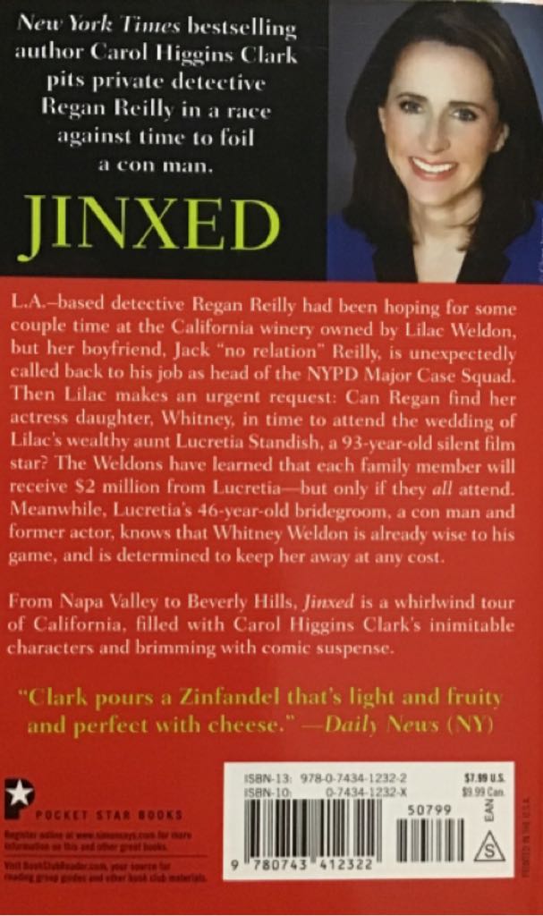 Jinxed - Carol Higgins Clark (Pocket - Paperback) book collectible [Barcode 9781416523475] - Main Image 2