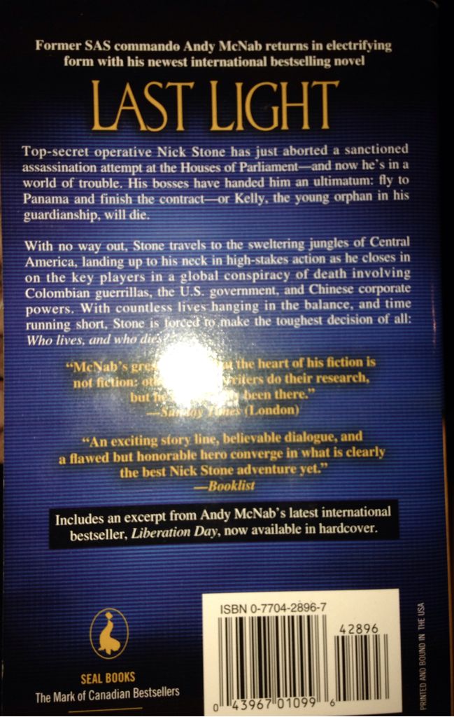 Last Light  (Seal Books) book collectible [Barcode 9780770428969] - Main Image 2