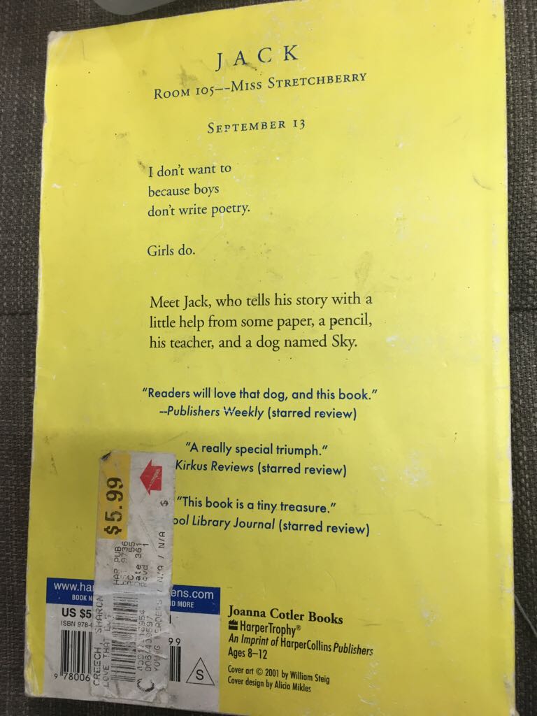 Love That Dog  book collectible - Main Image 2