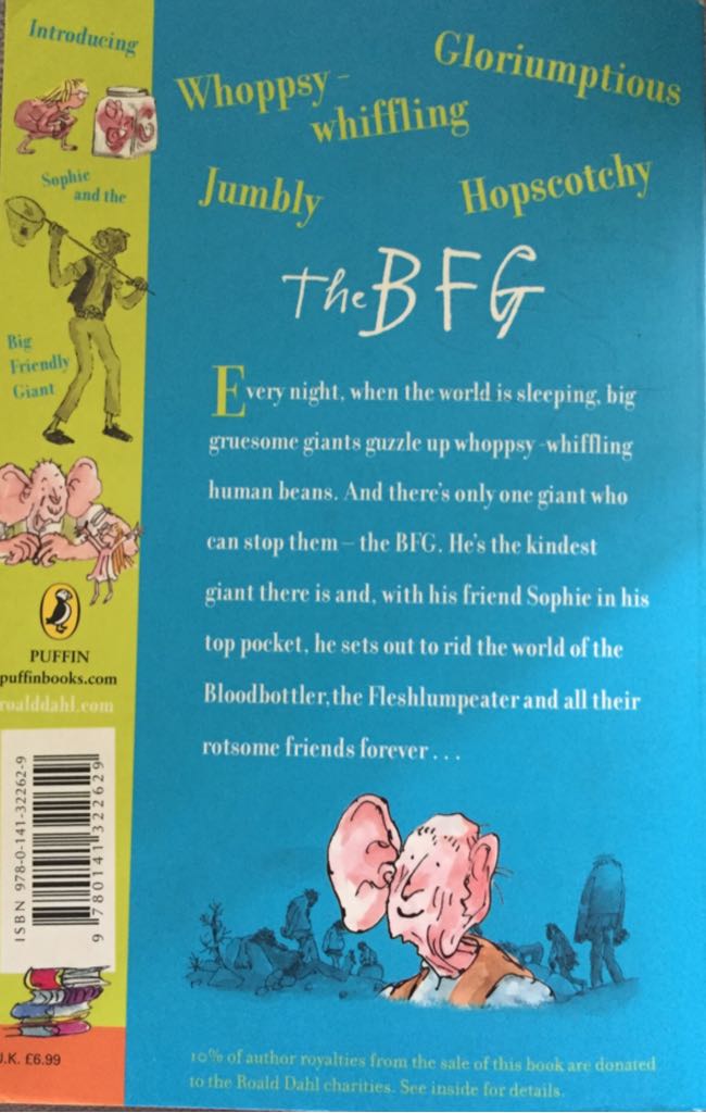 The BFG - Roald Dahl (Puffin - Paperback) book collectible [Barcode 9780141322629] - Main Image 2