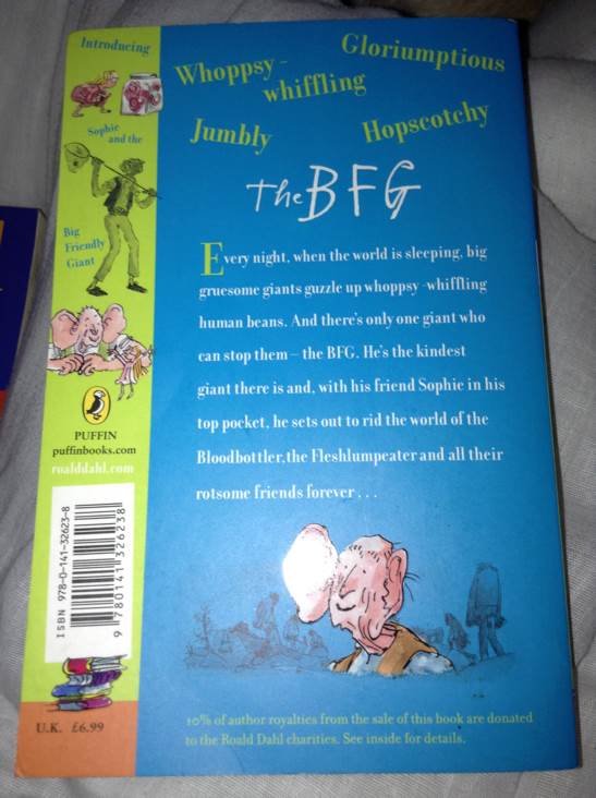 BFG, The - Roald Dahl (Puffin - Paperback) book collectible [Barcode 9780141326238] - Main Image 2
