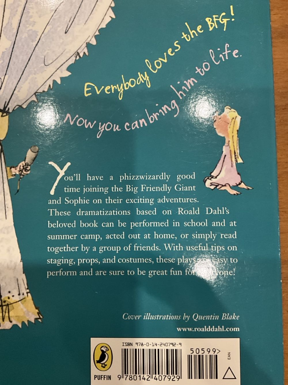 The BFG - Roald Dahl (Puffin) book collectible [Barcode 9780142407929] - Main Image 2