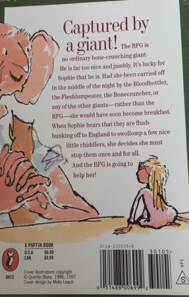 The BFG  (A Puffin Book - Paperback) book collectible - Main Image 2