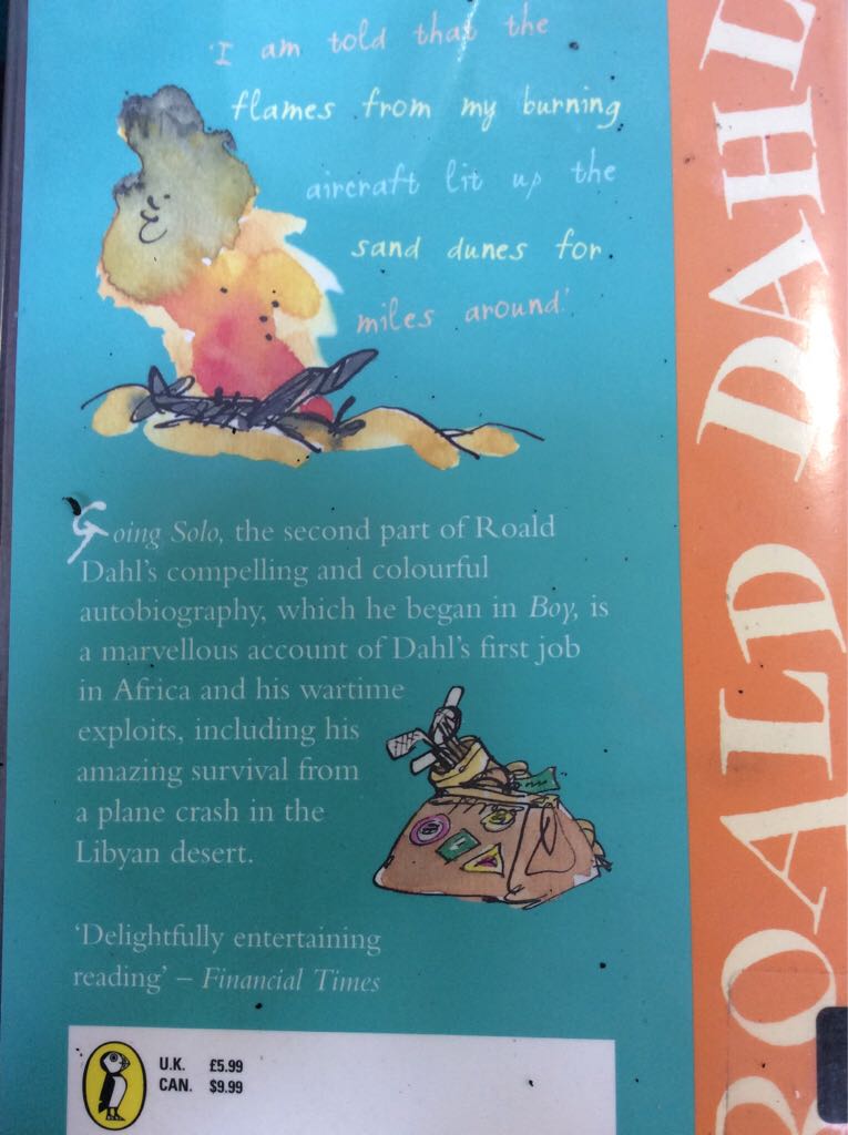 Going Solo - Roald Dahl (Puffin - Paperback) book collectible [Barcode 9780141311425] - Main Image 2
